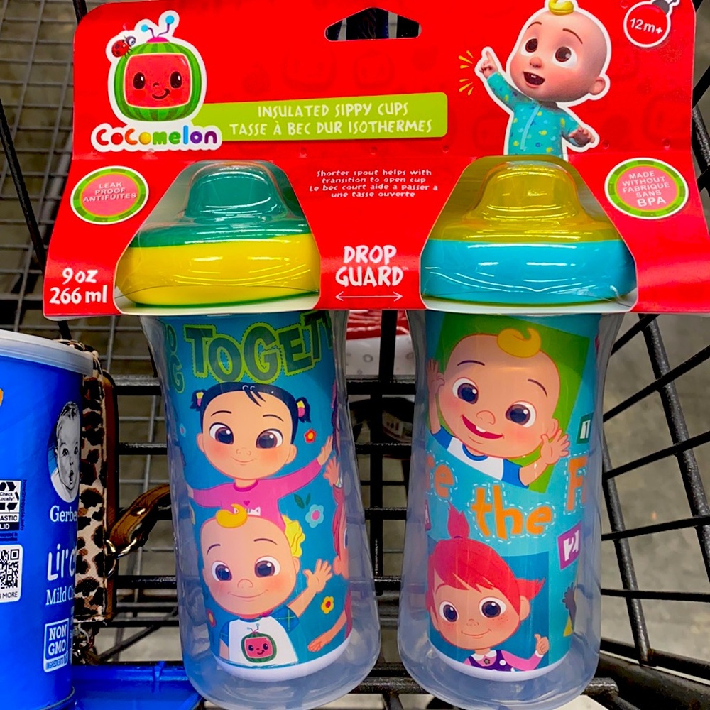 Cocomelon sippy cups